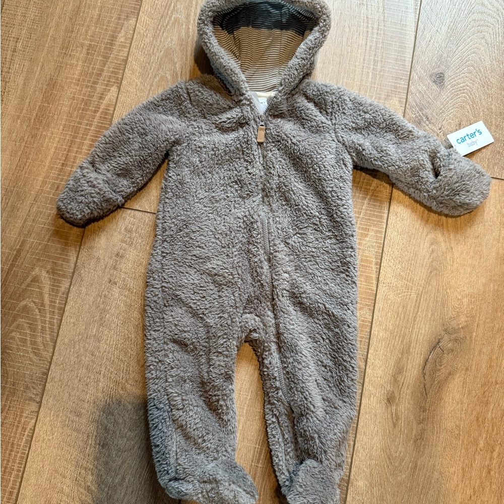 NWT Carter's Fleece Cozy One Piece 9M
